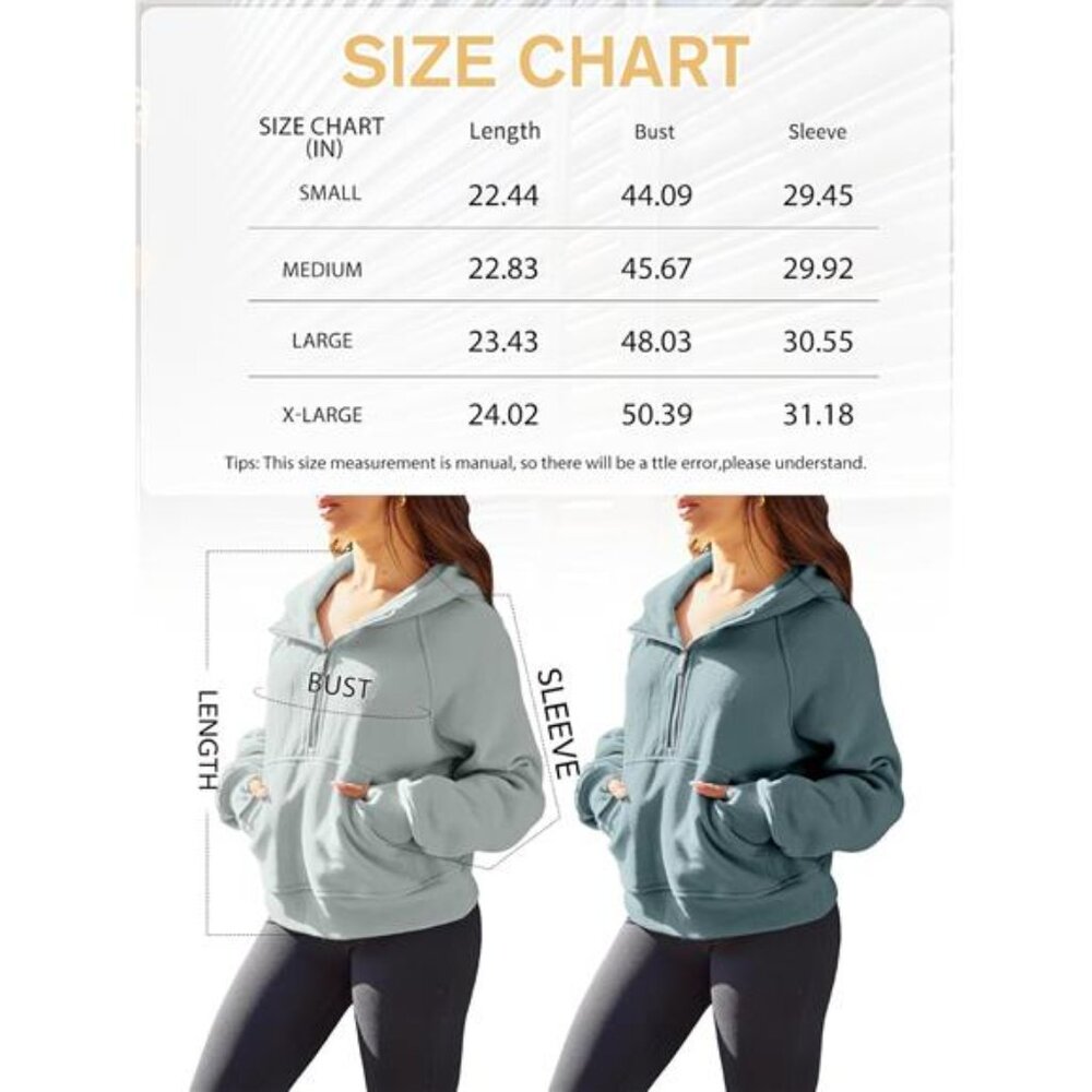 Quarter Zip Up Fleece Jackets for Women, Dark Pink - Picture 5 of 6